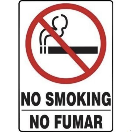 Accuform BILINGUAL Safety Sign NO SMOKING SBMSMK982XT SBMSMK982XT